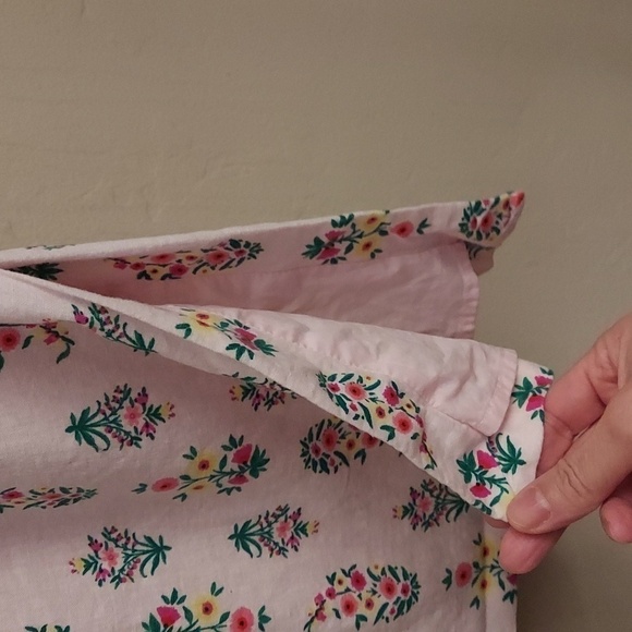 ANN TAYLOR Floral Linen Blend Lined Pink Dress - Picture 7 of 13